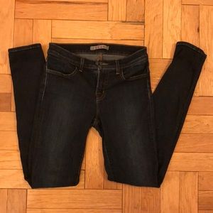 J Brand 620 Mid Rise Stretch Dark Jeans